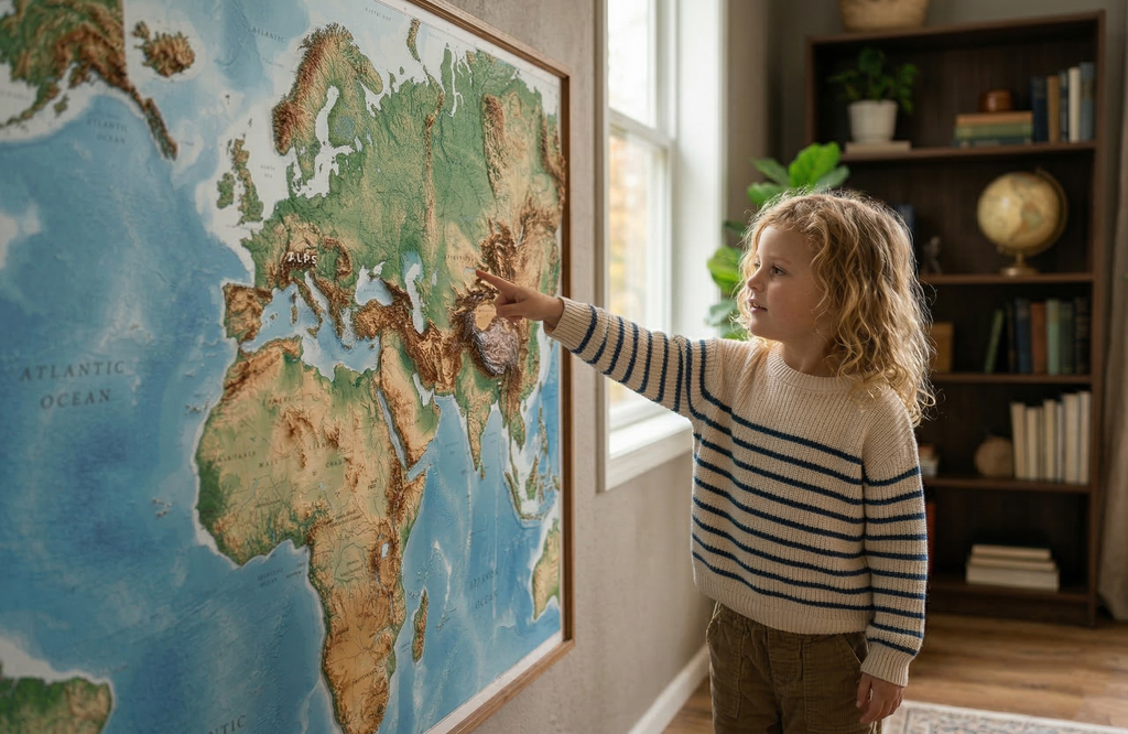 How a Wall Map Turned an Ordinary Afternoon Into a Geography Lesson