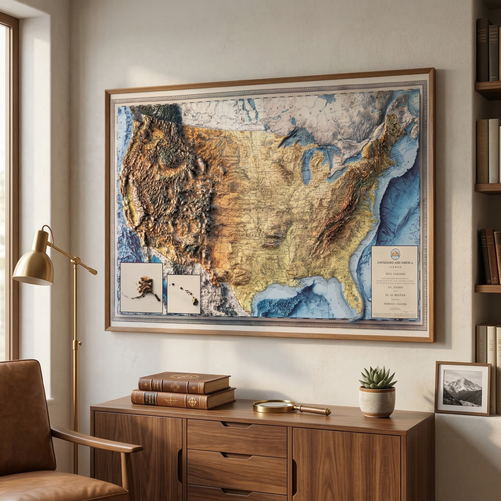 Why 3D Relief Maps Make a Unique Wall Art Gift