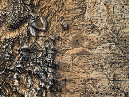 3D USA Map | A True Raised Relief Map