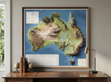 3D Australia Map | A True Raised Relief Map