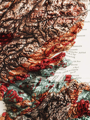 1904 United Kingdom Vintage Geological Map | Antique Style Wall Art