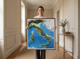 3D Italy Map | A True Raised Relief Map