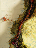 1950 South America Vintage Geological Map | Antique Style Wall Art
