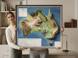 3D Australia Map | A True Raised Relief Map