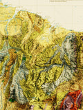 1950 South America Vintage Geological Map | Antique Style Wall Art