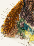 1873 New Zealand Vintage Geological Map | Antique Style Wall Art