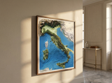 3D Italy Map | A True Raised Relief Map