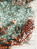 1904 United Kingdom Vintage Geological Map | Antique Style Wall Art