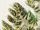 1998 Iceland Vintage Vegetation Map | Antique Style Wall Art