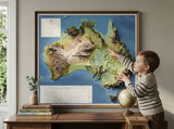 3D Australia Map | A True Raised Relief Map