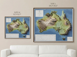 3D Australia Map | A True Raised Relief Map