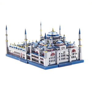 Blue Mosque Metal Puzzle | Handmade Architectural Art