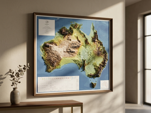 3D Australia Map | A True Raised Relief Map