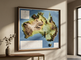 3D Australia Map | A True Raised Relief Map