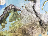 3D Europe Map - A True Raised Relief Map