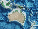 Robinson Projection World Map | Classic 2D World Map Wall Art