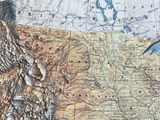 3D USA Map - A True Raised Relief Map - Made in USA
