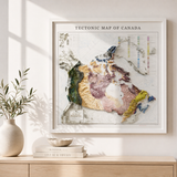 1969 Canada Vintage Geological Map | Antique Style Wall Art