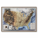 3D USA Map | A True Raised Relief Map