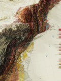 United States Grand Canyon Vintage Geological Map | Antique Style Wall Art