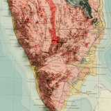 1907 India Vintage Geological Map | Antique Style Wall Art