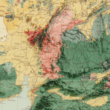 1907 India Vintage Geological Map | Antique Style Wall Art