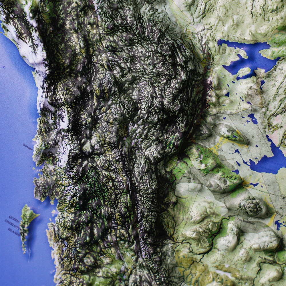 3D North America Map – Realistic Topographic Wall Art - Image 3