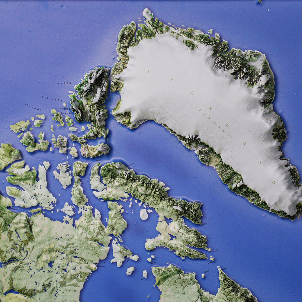 3D North America Map – Realistic Topographic Wall Art - Image 4