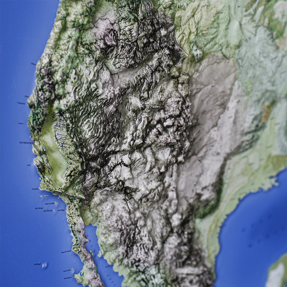 3D North America Map – Realistic Topographic Wall Art - Image 5