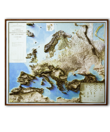 3D Europe Map – Realistic Topographic Wall Art