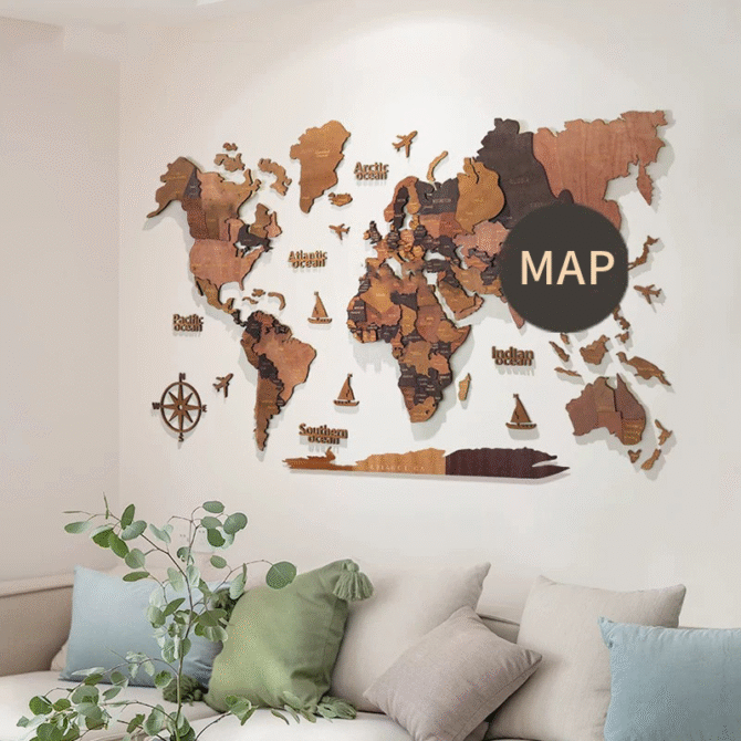 Wooden Map Puzzle - Image 2